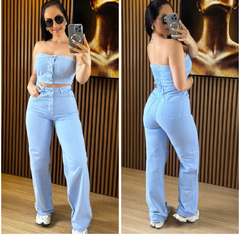 Calça Jeans Wide Leg