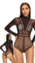 Body July com Mangas e Brilhantes Bodystocking - Tentação Collection - comprar online