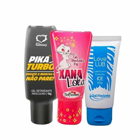 Kit com Xana Loka Love Lub Ice e Pika Turbo - comprar online
