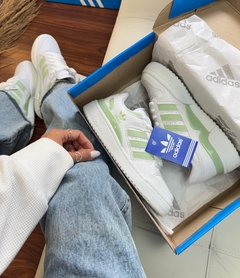Adidas Fórum Low - Branco c/ Verde na internet