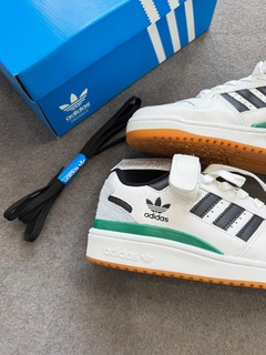Adidas Fórum Low (velcro) - Branco/Preto/Verde - Dezenove Streetwear