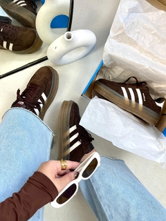 Adidas Gazelle Bold - Marrom (couro legítimo) na internet