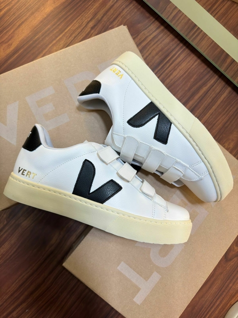 Vert Velcro - Branco/preto