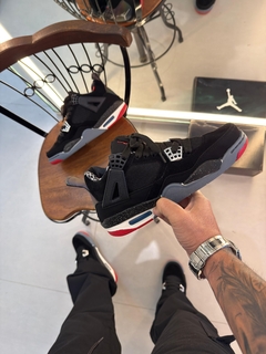 Jordan 4 Retrô - Preto/Branco/Vermelho - comprar online