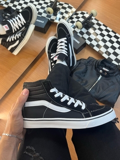 Bota Vans SK8 - Preto/Branco - loja online