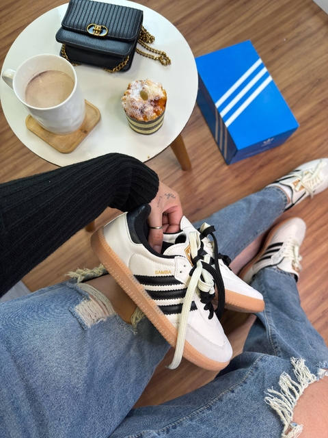 Adidas Samba OG - Branco (2 cadarços)