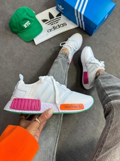 Adidas NMD - Branco/Laranja/Pink/Verde - comprar online