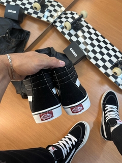 Bota Vans SK8 - Preto/Branco na internet