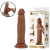 Dildo Realístico com Dupla Camada Marrom – 21,4 x 4,4 cm