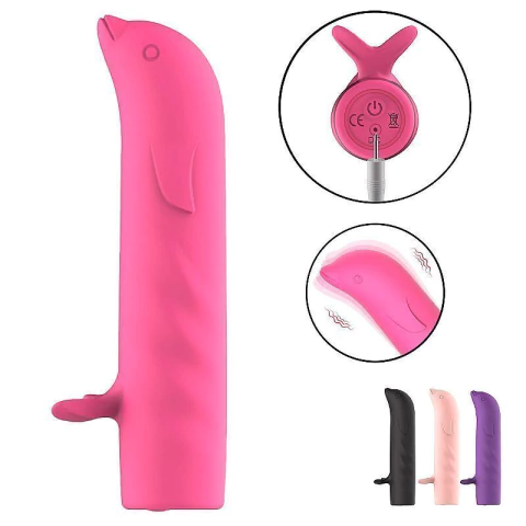 Vibrador de Ponto G Golfinho Recarregável – 12 Modos de Vibração