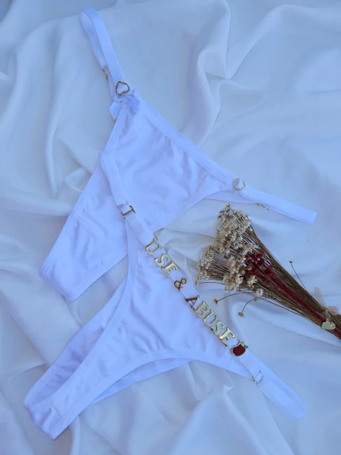 Calcinha Personalizável Microfibra branco - comprar online