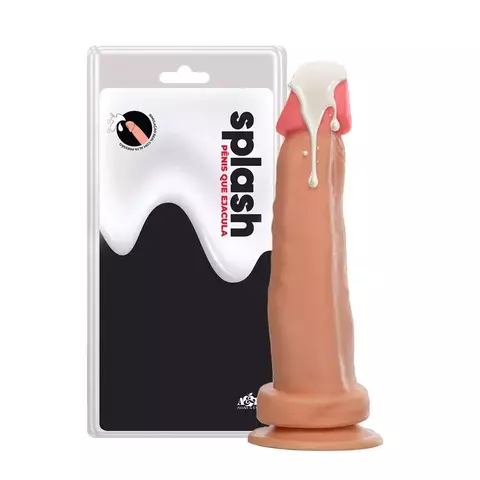 PÊNIS EJACULADOR 16 X 4 CM COM VENTOSA - comprar online