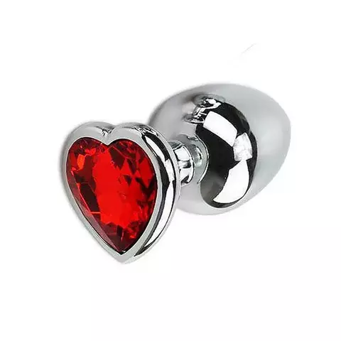 Plug Anal Coração Luxo – Aço Inox, Estímulo Frio & Quente, Prazer Intenso