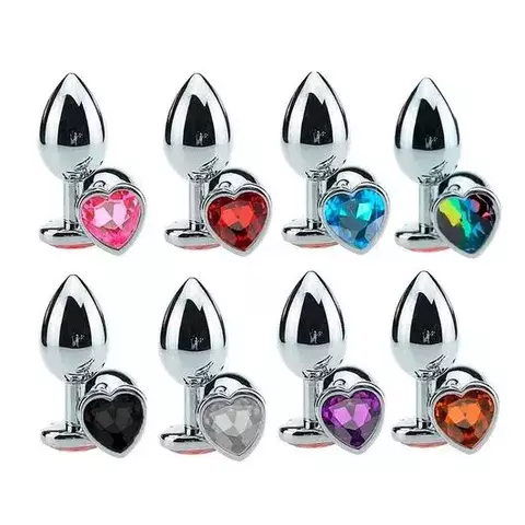 Plug Anal em Aço Inoxidável com Cristal Sexy Import Tamanho M – Luxo, Estímulo e Prazer Intenso - comprar online