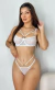 Lingerie Olivia Fio Luxury Branca – Conjunto Sensual - comprar online