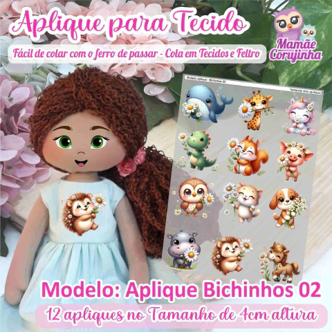 APLIQUE - BICHINHOS 02 - comprar online