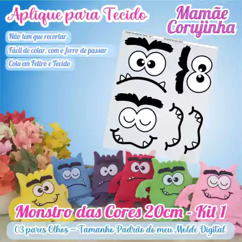 OLHOS - MONSTRO DAS CORES DE 20cm