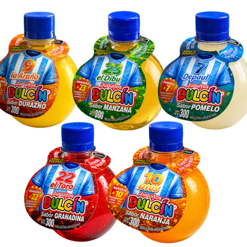 Jugos Pelotitas 300ml surtidos (caja 15u) DULCIN