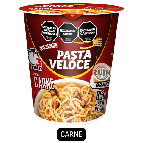Vaso Pasta Carne (display 12 vasos) Veloce