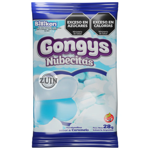 Malvaviscos Gongys nubecitas x 28gr (caja 48u)