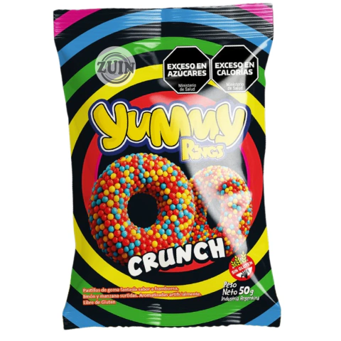 Gomitas Yummy Crunch 50gr (displat 1ou)