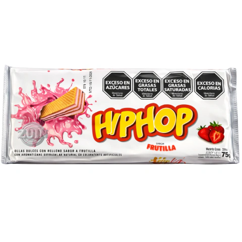 Oblea Frutilla x 75gr (caja 42u) Hip Hop