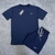 KIT TRAINING CAMISETA MARINHO + SHORT ELASTANO AZUL MARINHO