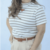 BLUSA GOLA ALTA OFF WHITE / VERDE LILALIZ - comprar online