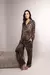 Art. 9045 - Andressa - Pijama animal print casaca abotonada y pantalon - Venecia Lenceria