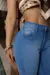 CALÇA RETA SEMI FLARE - JEANS CLARO - loja online