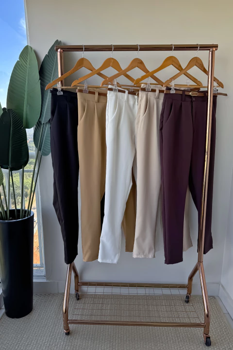 Calça Skinny Com Cinto - comprar online