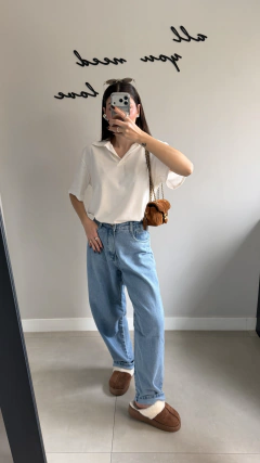 Calça Baggy - Jeans