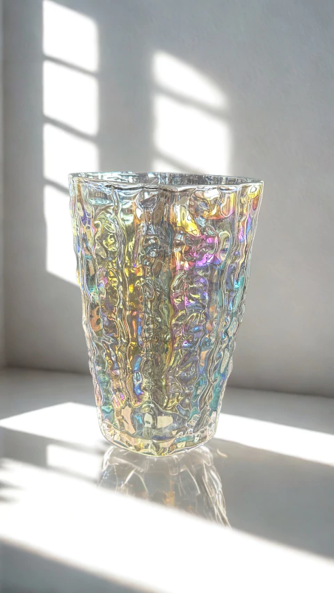 Florero tramado perlado