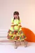 Vestido Infantil Luxo Junino Girassol Babados - comprar online