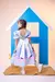 Vestido Infantil Festa Junina Stitch Azul - Doremifa Moda Kids