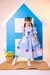 Vestido Infantil Festa Junina Stitch Azul na internet