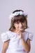 Vestido Branco Longo Luxo Daminha de honra infantil e juvenil - Doremifa Moda Kids