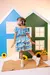 Conjunto Junino Infantil Meninas Azul Xadrez - loja online