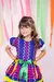 Vestido Infantil luxo Festa Junina Menina Arraiá da Fama - Doremifa Moda Kids