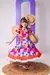 Vestido Infantil Festa Junina Xadrez Colorido - comprar online
