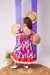 Vestido Infantil Festa Junina Xadrez Colorido - Doremifa Moda Kids