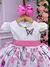 Vestido Infantil Florido Rosa na internet