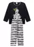 Pijama Longo Infantil Menino Preto Blusa e Calça Múmia na internet