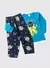 Pijama Longo Infantil Menino Azul Blusa e Calça Astronauta - comprar online