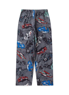 Pijama Longo Infantil Menino Cinza Blusa e Calça Super Carros - loja online