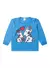 Pijama Longo Infantil Menina Azul Blusa e Calça Cachorrinhos - BRAZIL KIDS