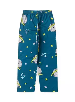 Pijama Longo Infantil Menino Off White Blusa e Calça Astronauta - loja online