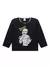 Pijama Longo Infantil Menino Preto Blusa e Calça Múmia - BRAZIL KIDS