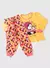 Pijama Longo Infantil Menina Amarelo Blusa e Calça Pinguim Sonhador - comprar online