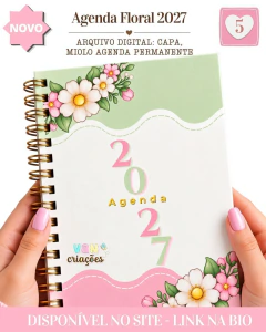 Arquivo Digital Agenda Permanente 2027 - Coleção Floral - loja online
